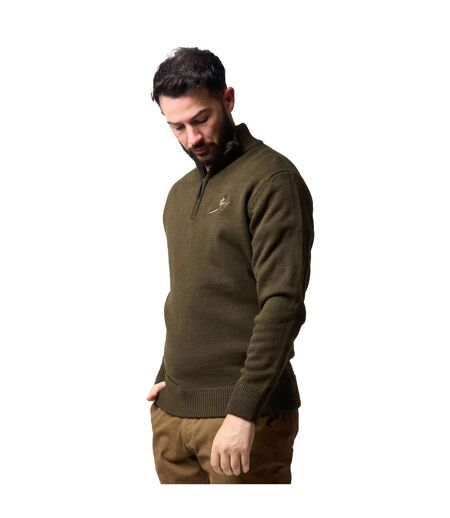 Sweat Motif/style Faisan Homme Vert Olive Jack Pyke