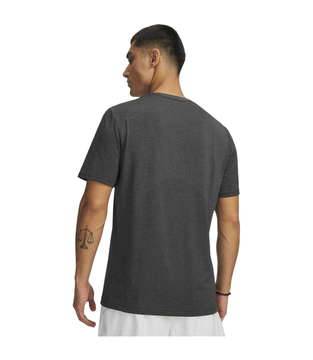 Mens Vanish T-shirt Black Grey Under Armour-2