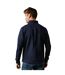 Mens premium cotton funnel neck sweatshirt navy Maine