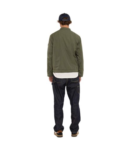 Veste zippée homme de moto en polyester avec patchs Oil Vondutch