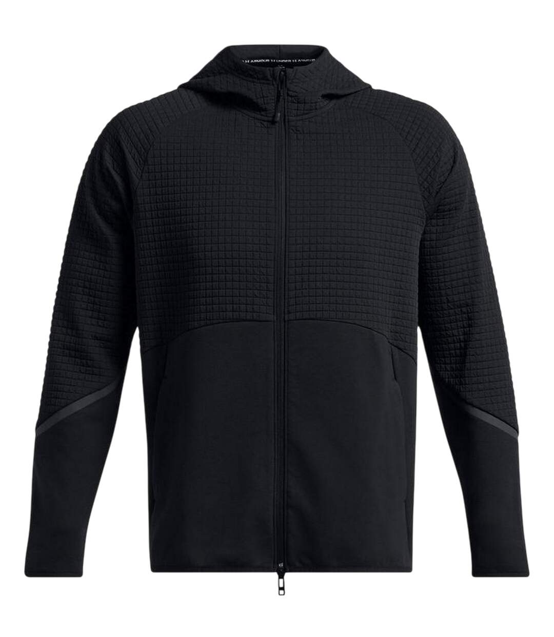 Mens Unstoppable Textured Hooded Jacket Black Under Armour-2