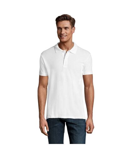 SOLS Mens Perfect Pique Short Sleeve Polo Shirt (White) - UTPC283