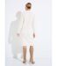 Robe-pull courte tricot uni col rond-2