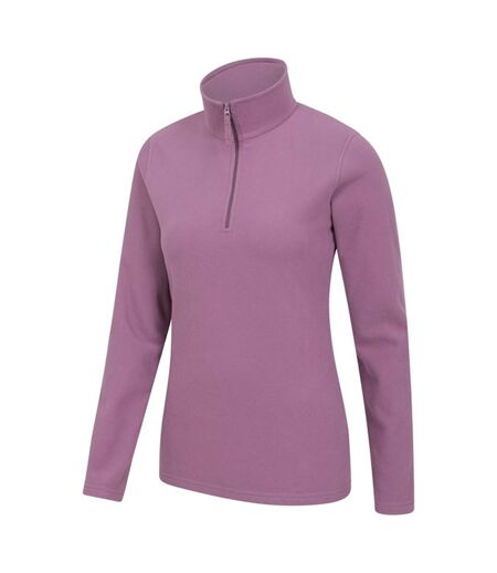 Womens/ladies Camber Ii Fleece Top Dusky Purple Mountain Warehouse