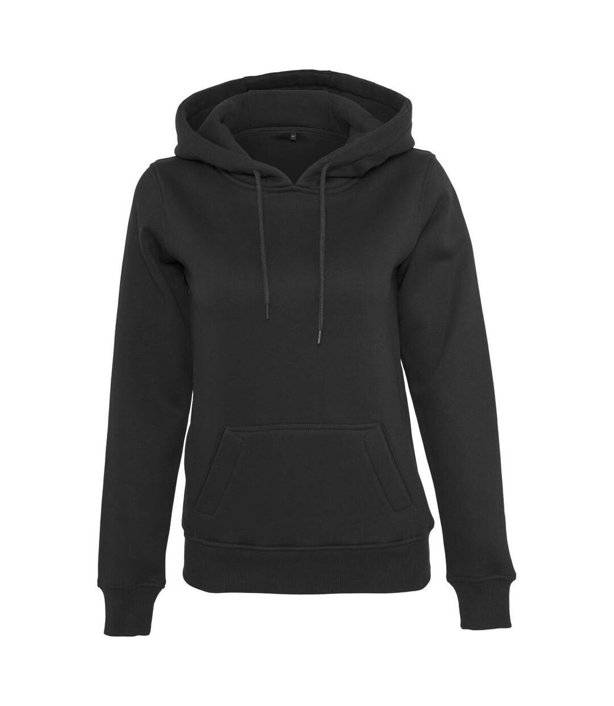 Build Your Brand Womens Heavy Hoody/Sweatshirt (Black)