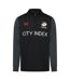 Mens Saracens Fleece Track Top Caviar Ebony Castore-2