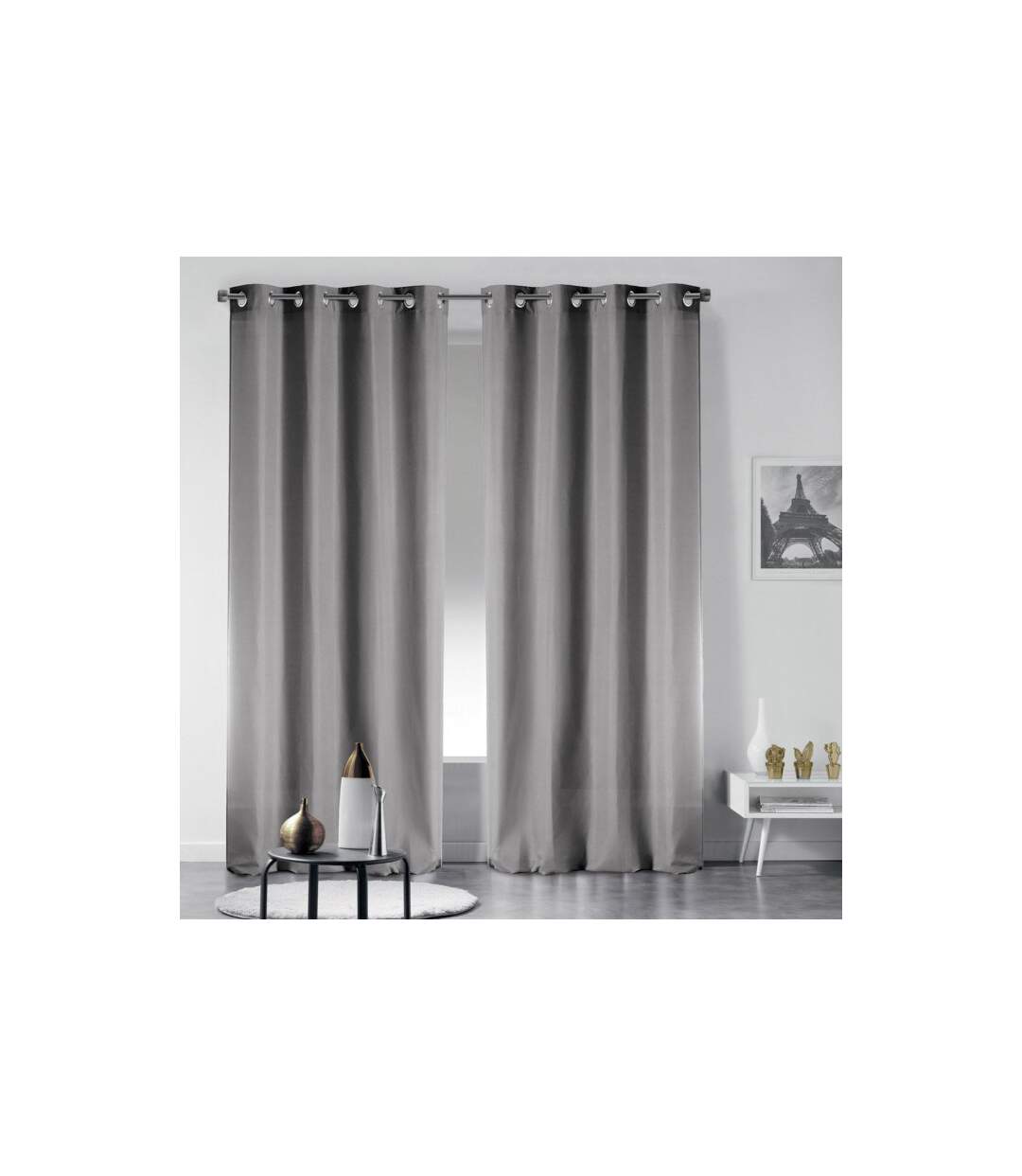 Rideau Occultant Noche 135x240cm Gris Perle-5