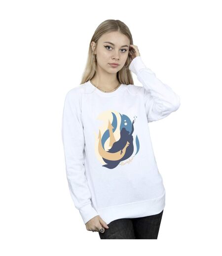 Disney - Sweat THE LITTLE MERMAID COLOUR SILHOUETTES - Femme (Blanc) - UTBI23345