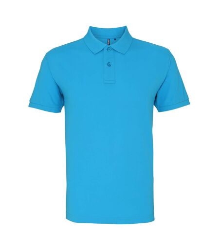 Asquith & Fox Mens Organic Classic Fit Polo Shirt (Turquoise)