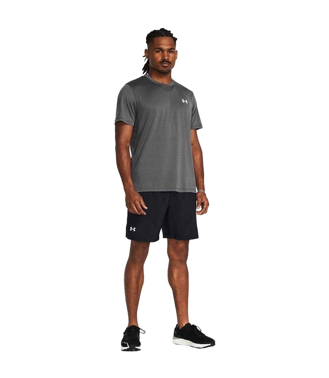 Mens Launch 2 In 1 Running Shorts Black Under Armour-4