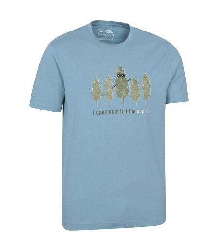 Mens poplar tree t-shirt blue Mountain Warehouse