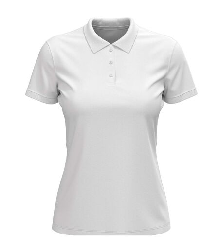 Womens/ladies Lux Cotton Polo Shirt White Stedman
