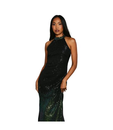 Robe mi-longue femme vert Principles