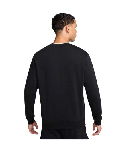 Mens Air Crew Neck Relaxed Fit Long-sleeved Sweatshirt Black Gold Nike