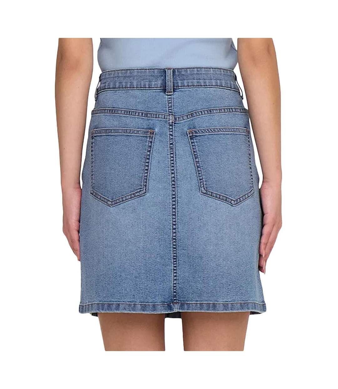 Jupe en jean bleu clair femme jdy moon-2