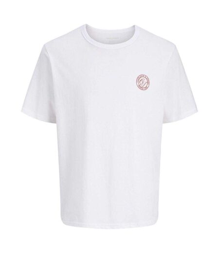 T-shirt Motif/style Logo Homme Blanc Vif Jack And Jones