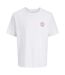 T-shirt Motif/style Logo Homme Blanc Vif Jack And Jones-1