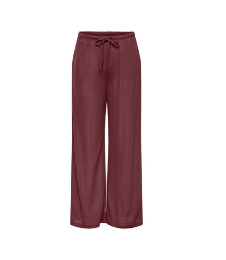Pantalon fluide rouge femme jdy leslie