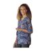 Blouse femme bleu marine / rose Atlas for Women-2