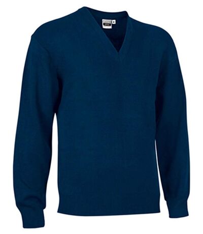 Pull col V manches longues - OFFICE - Homme - bleu marine