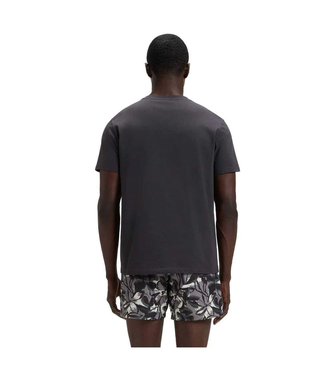Mens Hbw Logo T-shirt Dark Grey Boss-2