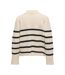 Pull ecru/noir femme only monica-2