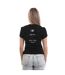 Womens/ladies Abloh Embroidered T-shirt Black White Off White-3