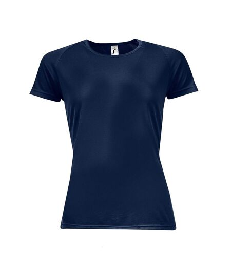 SOLS Womens/Ladies Sporty Short Sleeve T-Shirt (French Navy)