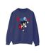 Disney Sweatshirt Mickey Mouse Goal Striker Pose Femme/Ladies (Bleu marine) - UTBI28802-1