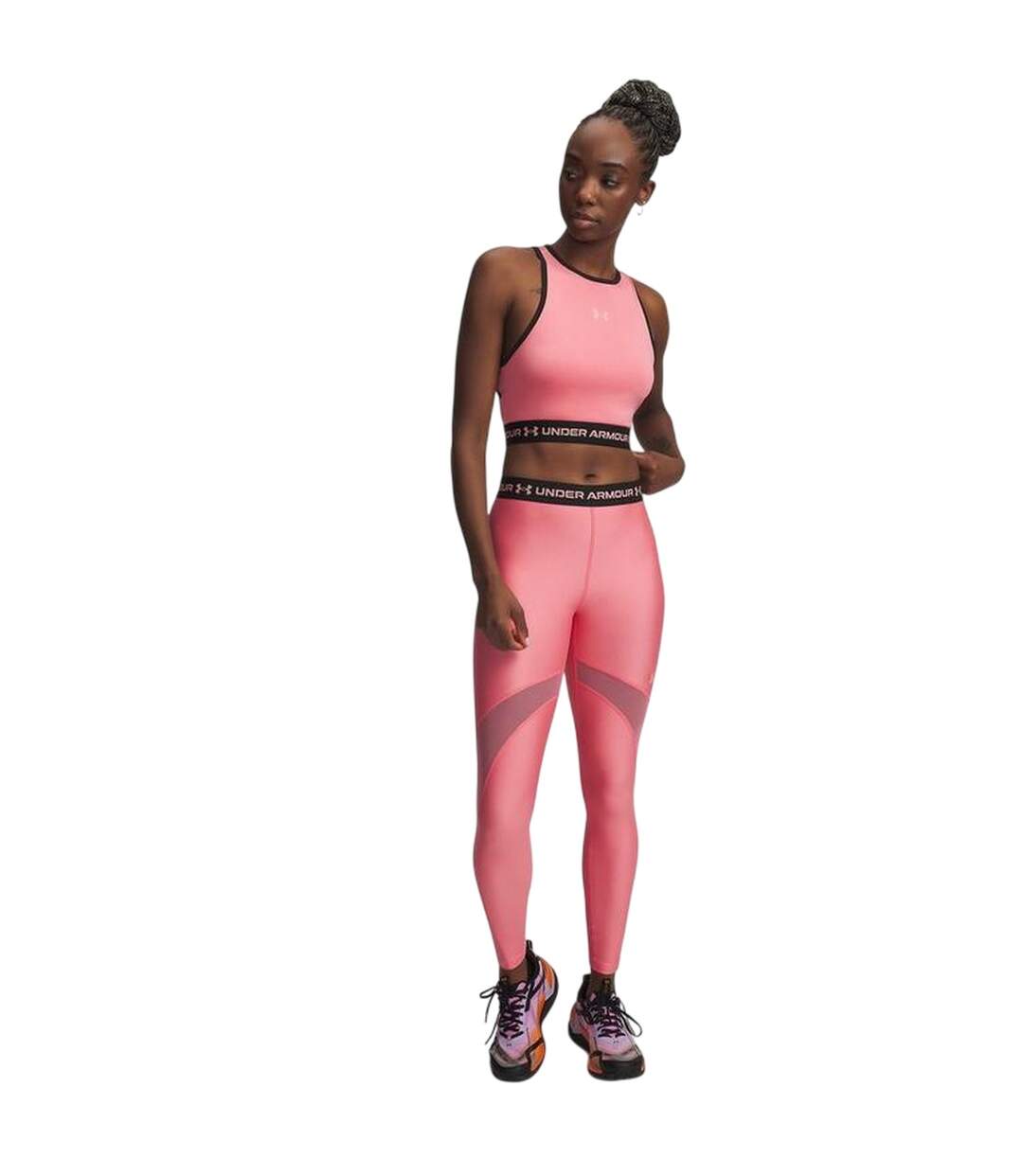 Legging Femme Rose Under Armour-1