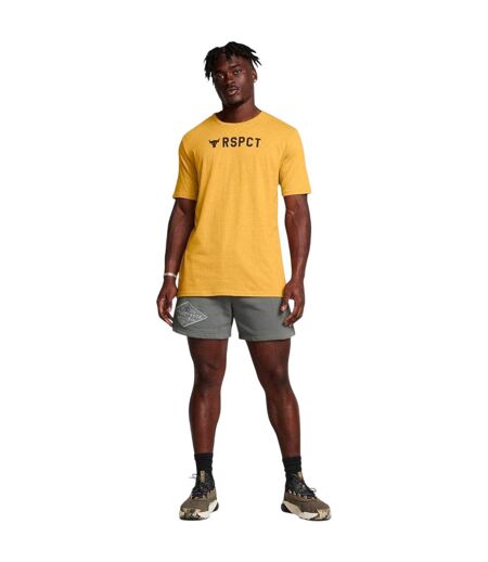 Mens Project Rock Sweat Shorts Green Under Armour