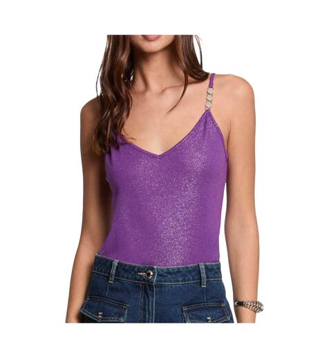 Débardeur violet femme morgan fantaisie - l