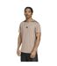 Mens Designed For Training T-shirt Brown Adidas-4