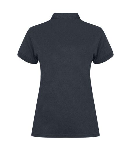 Henbury Womens/Ladies Coolplus® Fitted Polo Shirt (Heather Navy)