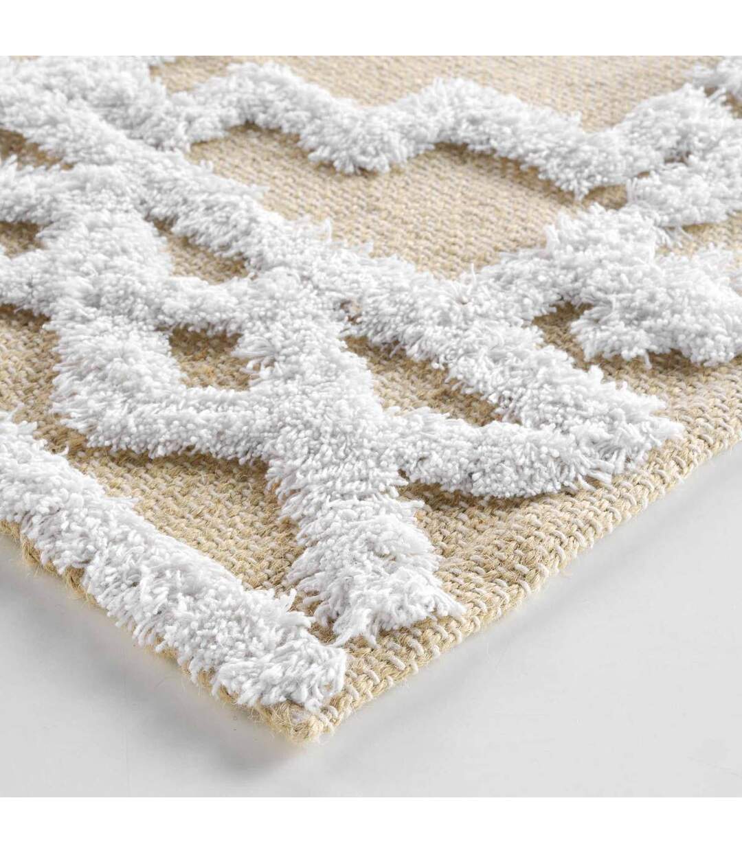 Tapis Multi-Usage en Jute Medine 60x90cm Naturel-2