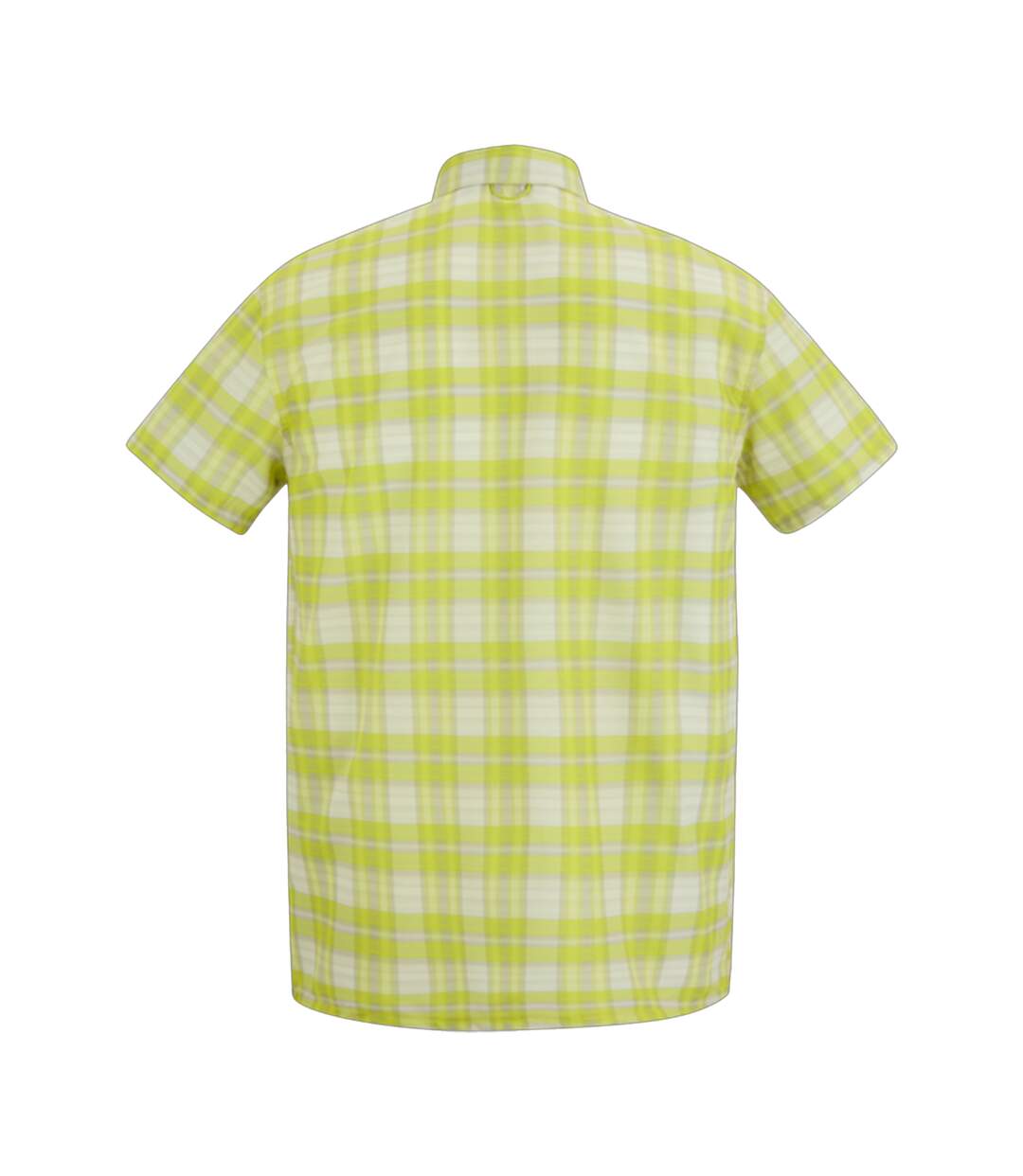 Chemise Manches Courtes De Voyage Motif/style À Carreaux Homme Jaune Foncé Regatta-3