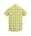Chemise Manches Courtes De Voyage Motif/style À Carreaux Homme Jaune Foncé Regatta-3