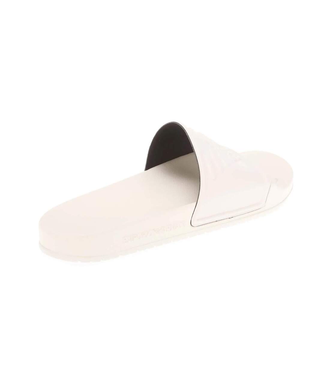 Mens eagle logo sliders white Armani-2