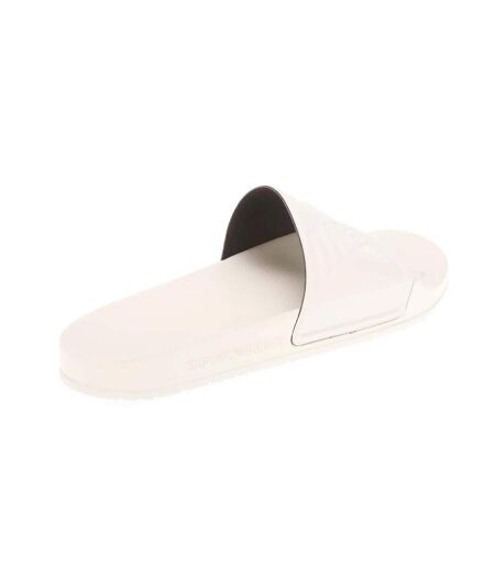 Mens eagle logo sliders white Armani