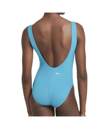 Maillot de bain bleu femme nike back - l