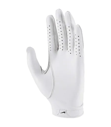 Mens Tour Classic Iv Leather Golf Glove Grey-white Nike