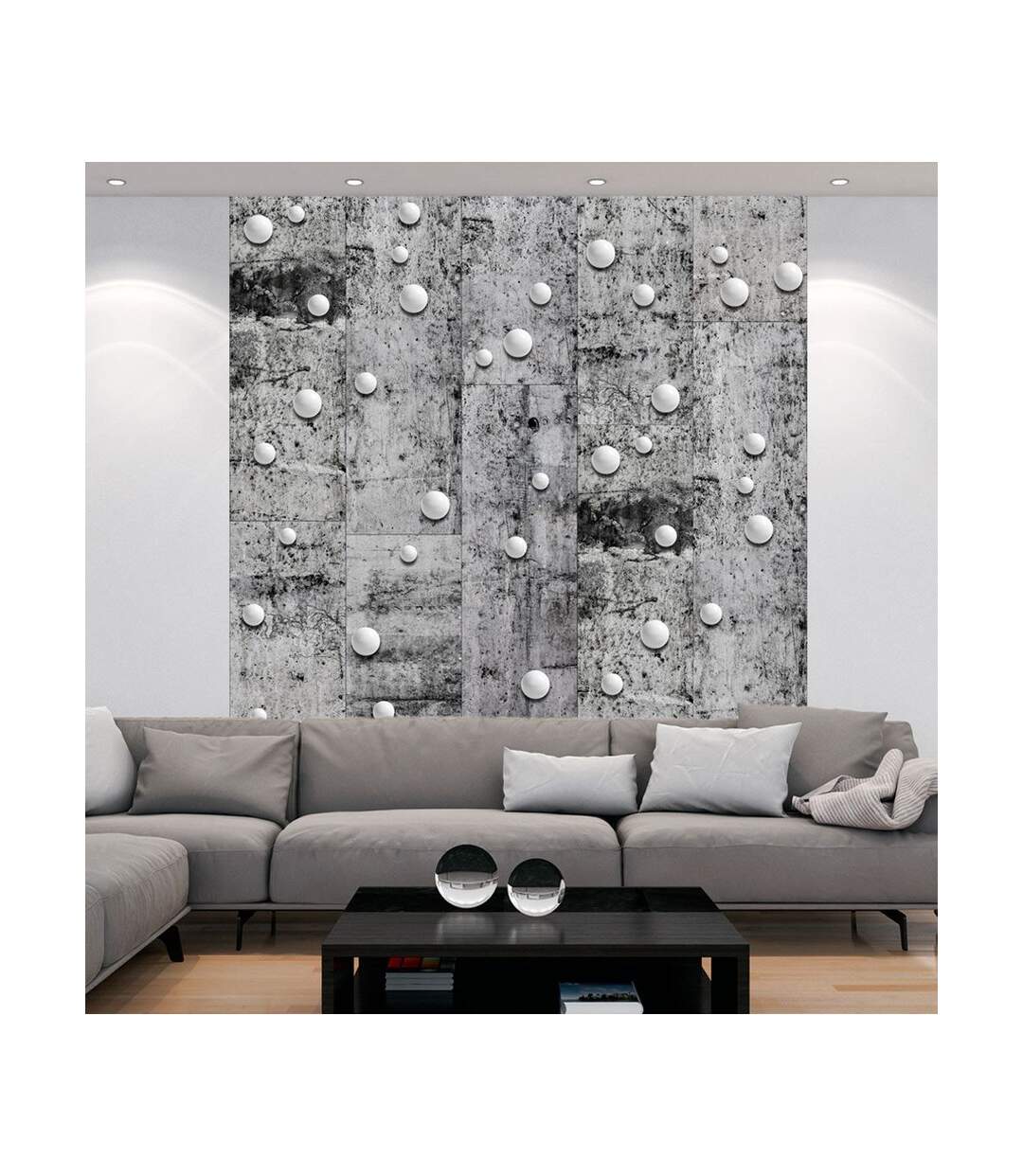 Papier Peint Pearls on Concrete 50x1000cm-1