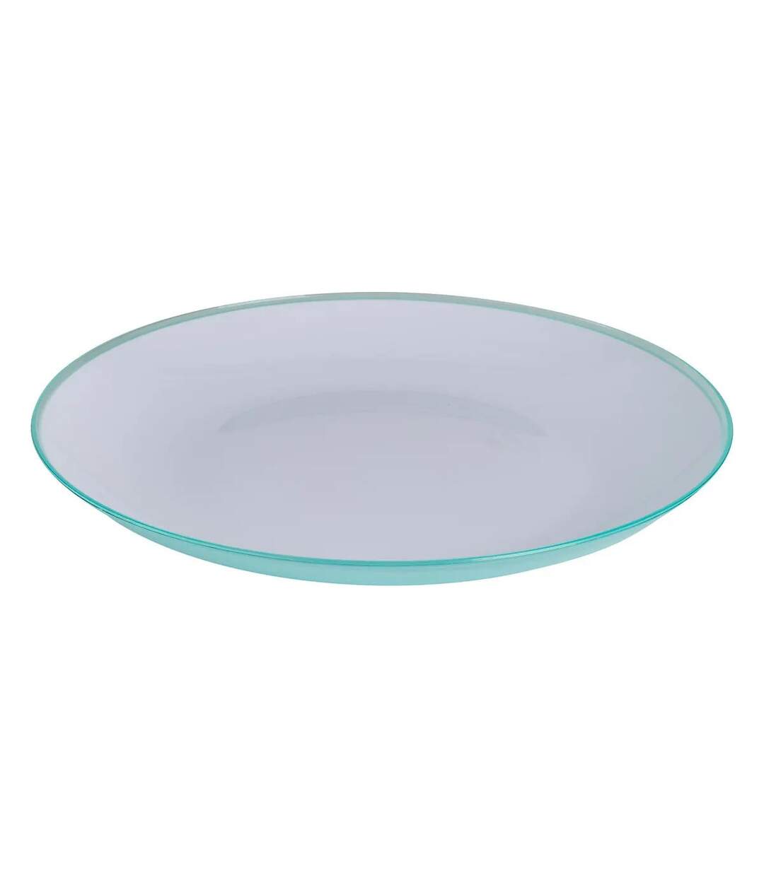 Lot de 6 Assiettes Plates Réutilisables Square 25cm Menthe-2
