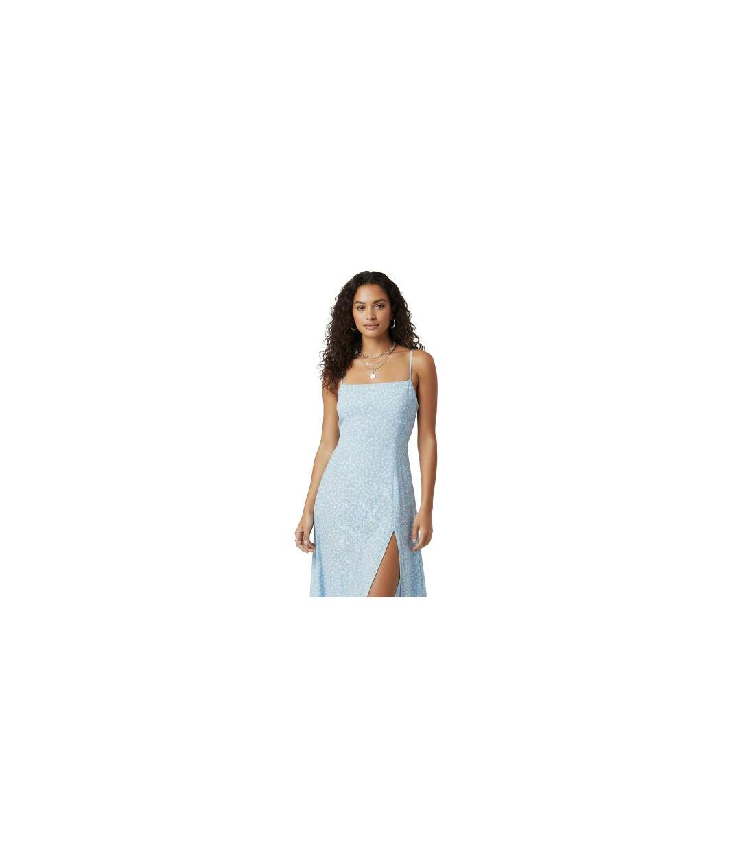 Robe Longue Motif/style Petites Fleurs Femme Bleu Jack Wills-1