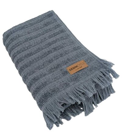 Serviette de toilette coton collection DENIM A rayures