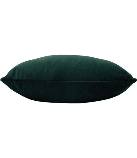 Sunningdale velvet rectangular cushion cover 30cm x 50cm bottle green Evans Lichfield