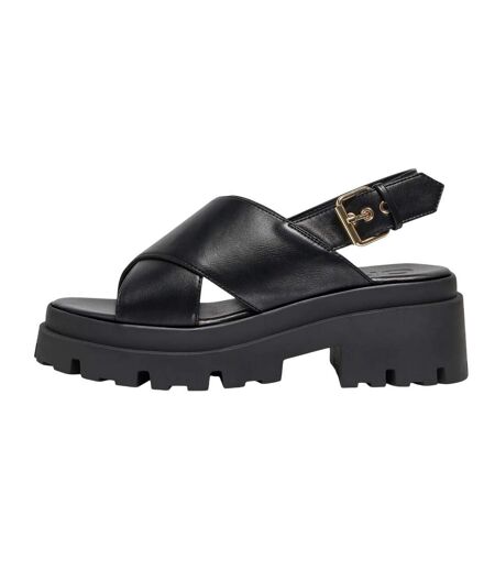 Womens/ladies onldoja 10 sandals black Only
