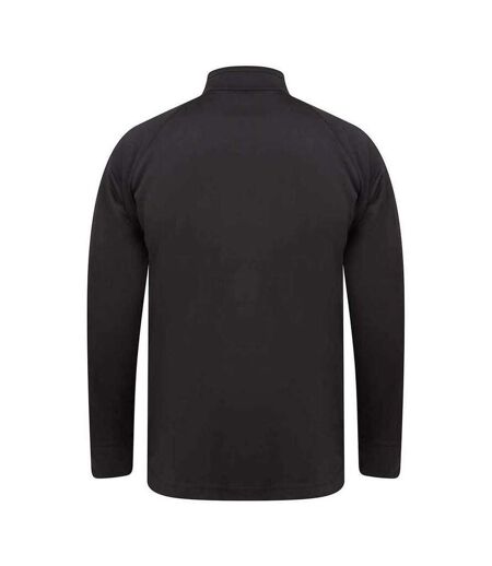 Mens Contrast Panel Knitted Tracksuit Top Navy Royal Blue Finden & Hales