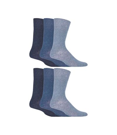 6 Pack Mens Non Elastic Soft Top Cotton Diabetic Socks