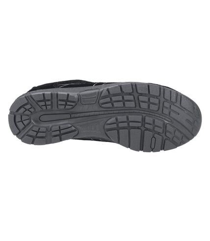 Centek Mens Suede Safety Shoes (Black) - UTFS7458